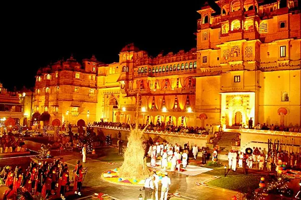 Holi Celebration in Royal Palace Udaipur 