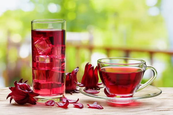 Hibiscus Iced Tea at Tapri Cafe 
